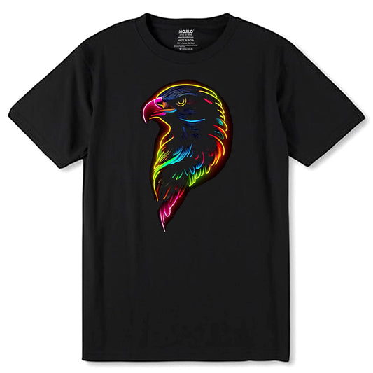 Eagle Pop Art - Unisex Round Neck Regular Fit 100% Combed Cotton Half Sleeve T-Shirt - Mojilo Mart