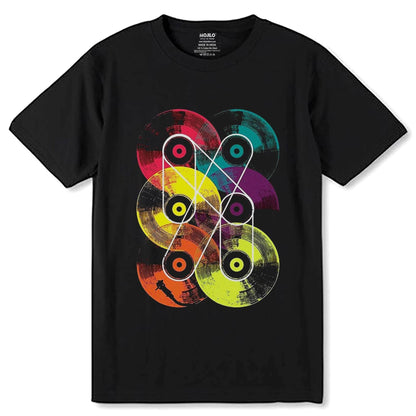 Ed Banger Records - Unisex Round Neck Regular Fit 100% Combed Cotton Half Sleeve T-Shirt - Mojilo Mart