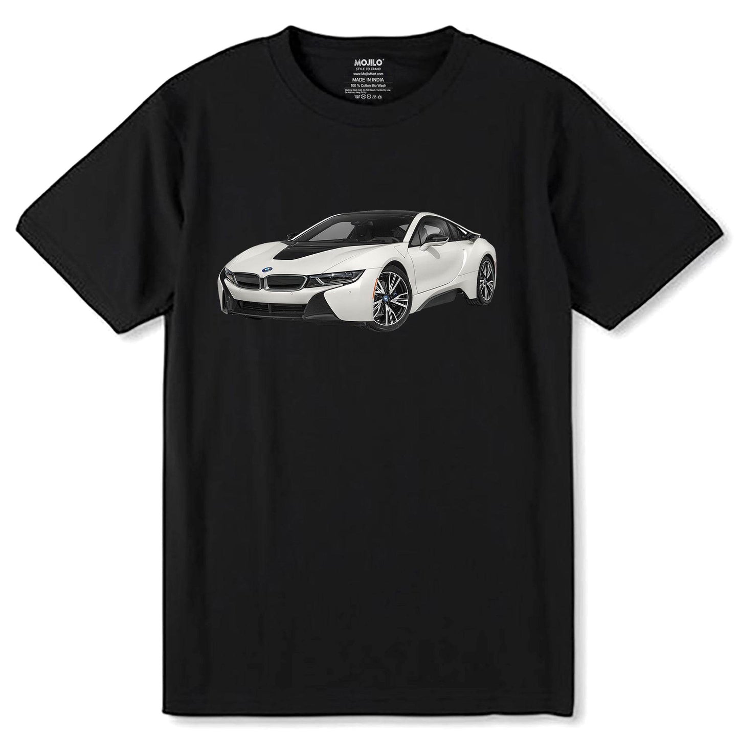 Emblem for Car - Unisex Round Neck Regular Fit 100% Combed Cotton Half Sleeve T-Shirt - Mojilo Mart