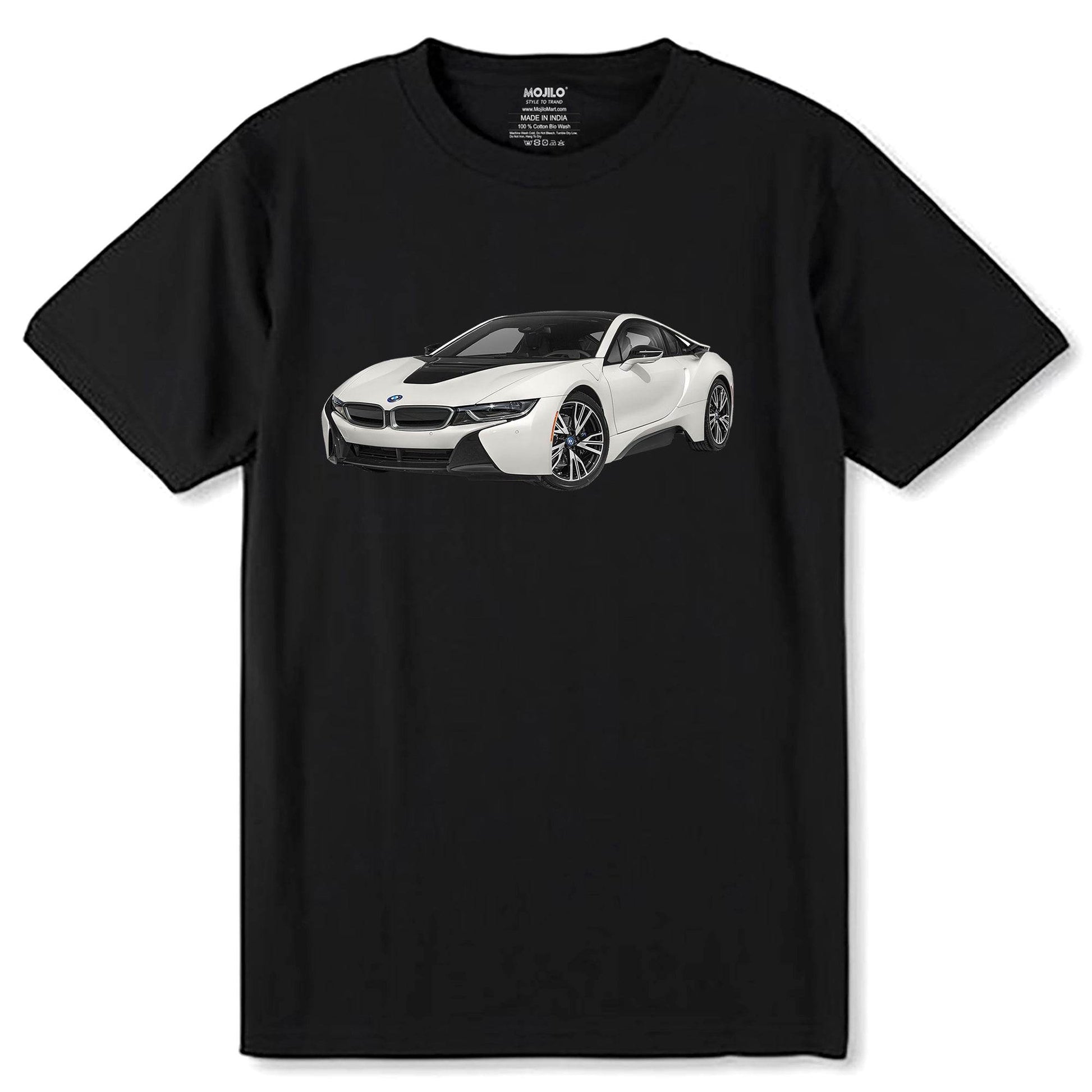 Emblem for Car - Unisex Round Neck Regular Fit 100% Combed Cotton Half Sleeve T-Shirt - Mojilo Mart