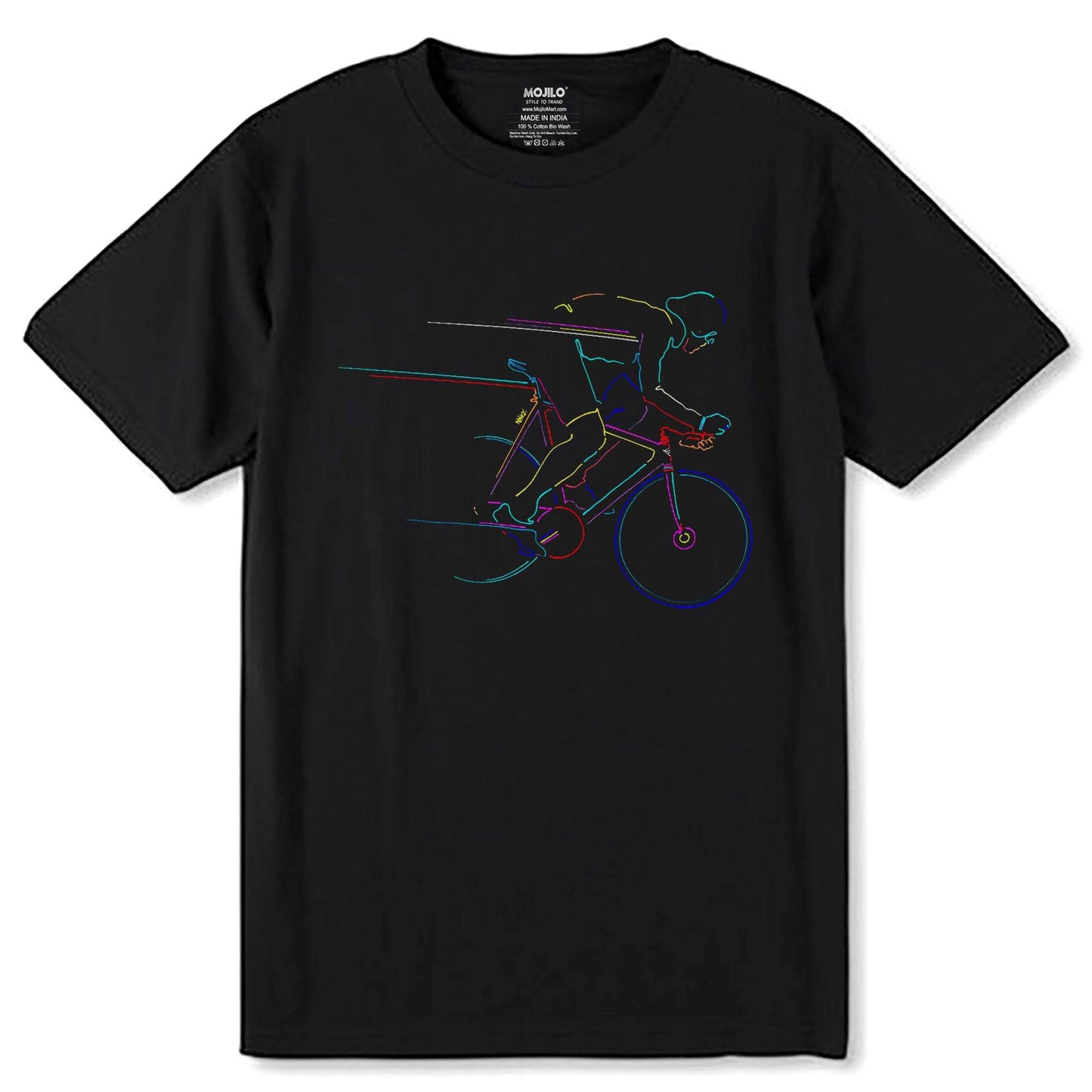 Faster You Fall by Ninhol - Unisex Round Neck Regular Fit 100% Combed Cotton Half Sleeve T-Shirt - Mojilo Mart