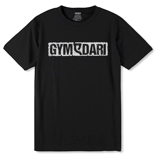 GYM E DARI - Unisex Round Neck Regular Fit 100% Combed Cotton Half Sleeve T-Shirt - Mojilo Mart