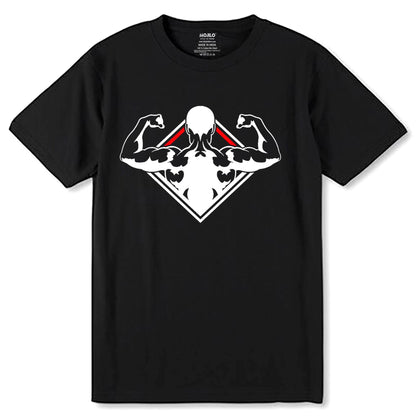 GYM, WORKOUT & FITNESS - Unisex Round Neck Regular Fit 100% Combed Cotton Half Sleeve T-Shirt - Mojilo Mart