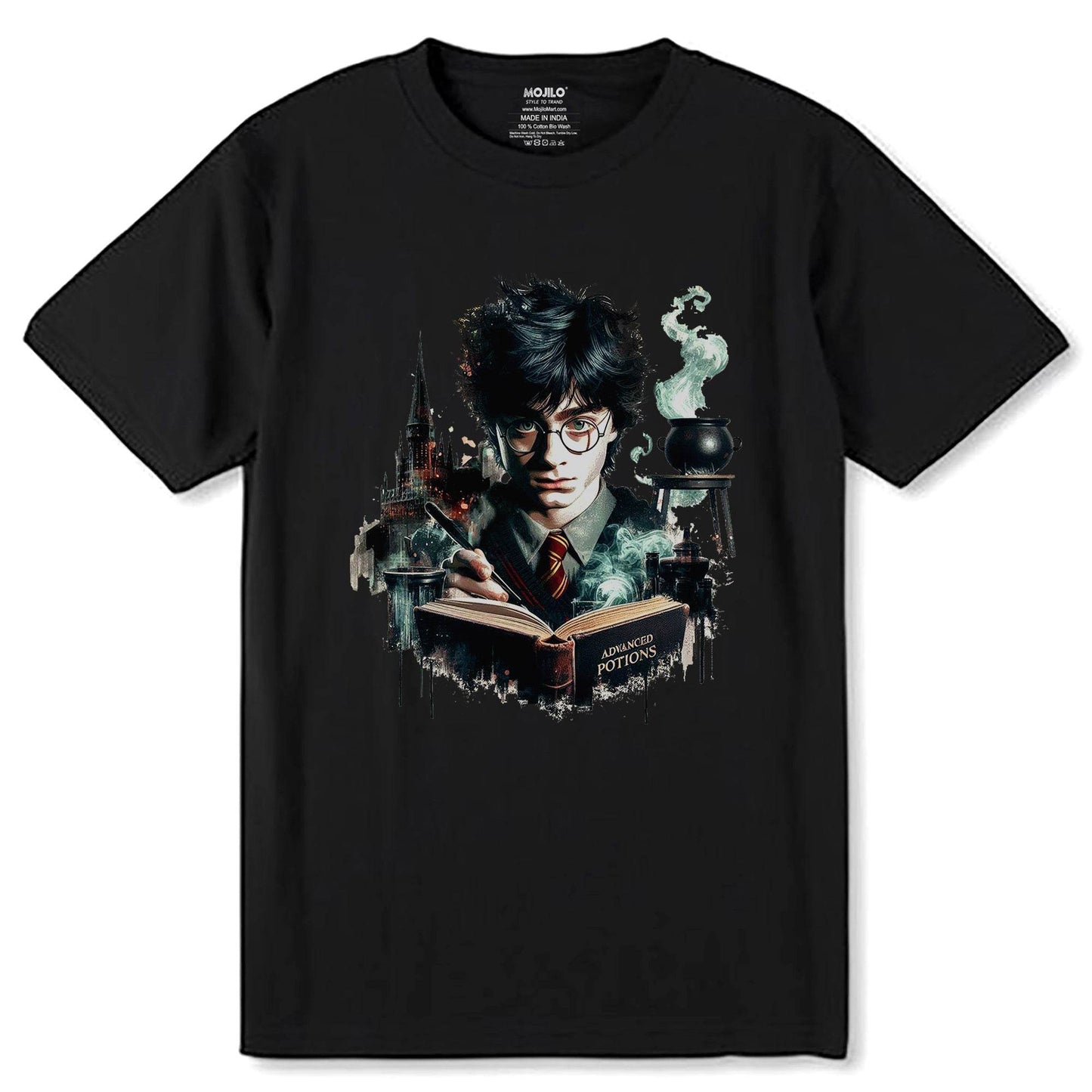 Harry Potter - Unisex Round Neck Regular Fit 100% Combed Cotton Half Sleeve T-Shirt - Mojilo Mart