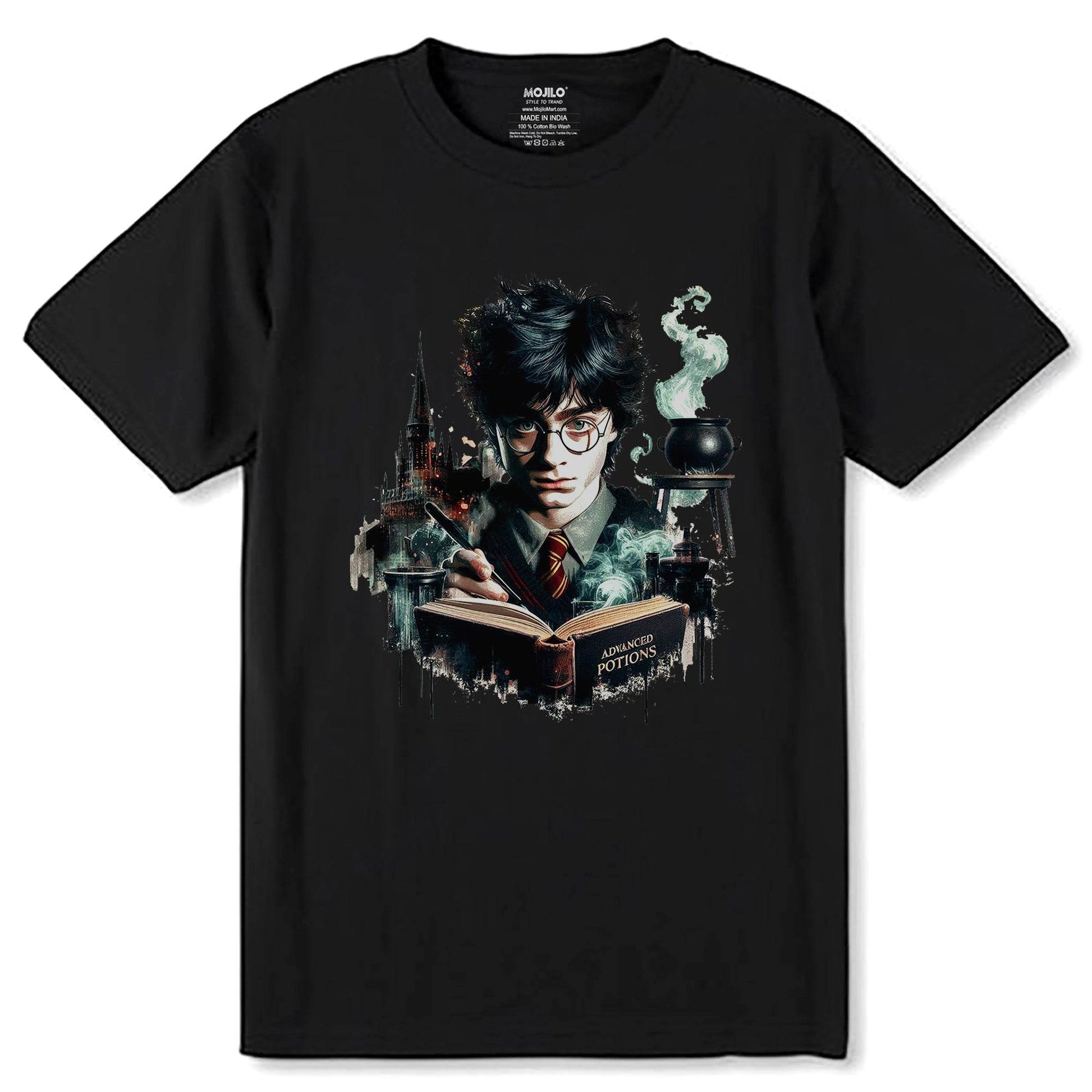 Harry Potter - Unisex Round Neck Regular Fit 100% Combed Cotton Half Sleeve T-Shirt - Mojilo Mart