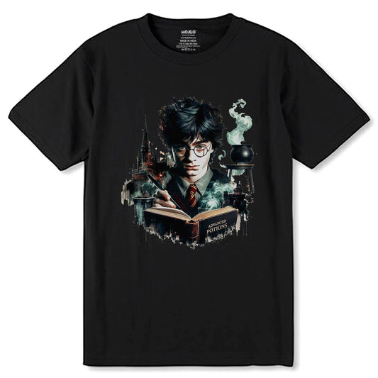 Harry Potter - Unisex Round Neck Regular Fit 100% Combed Cotton Half Sleeve T-Shirt - Mojilo Mart