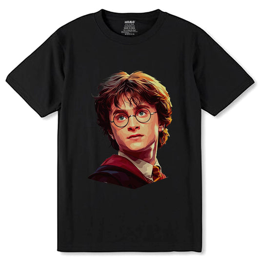 Harry Potter New - Unisex Round Neck Regular Fit 100% Combed Cotton Half Sleeve T-Shirt - Mojilo Mart
