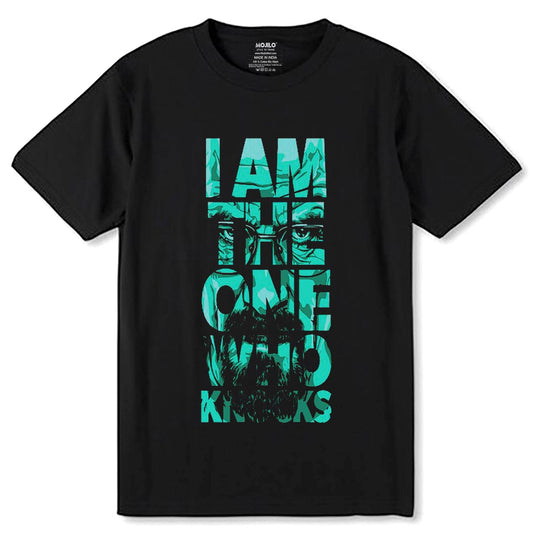 I Am The One Who Knocks - Unisex Round Neck Regular Fit 100% Combed Cotton Half Sleeve T-Shirt - Mojilo Mart
