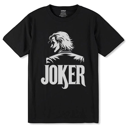 JOKER - Unisex Round Neck Regular Fit 100% Combed Cotton Half Sleeve T-Shirt - Mojilo Mart