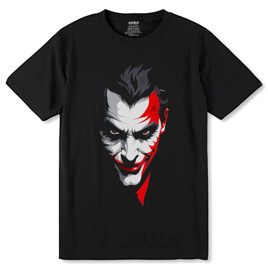 Joker Batman - The Dark Knight - Unisex Round Neck Regular Fit 100% Combed Cotton Half Sleeve T-Shirt - Mojilo Mart