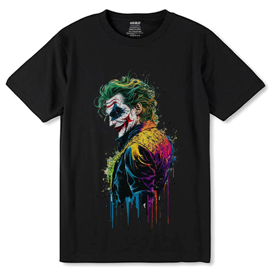 Joker DC - Unisex Round Neck Regular Fit 100% Combed Cotton Half Sleeve T-Shirt - Mojilo Mart