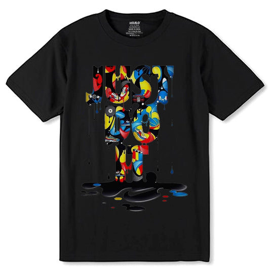 Just Do It - Unisex Round Neck Regular Fit 100% Combed Cotton Half Sleeve T-Shirt - Mojilo Mart