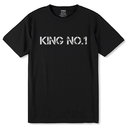 KING NO.1 - Unisex Round Neck Regular Fit 100% Combed Cotton Half Sleeve T-Shirt - Mojilo Mart
