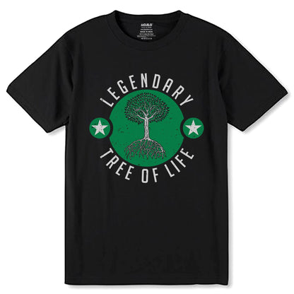 LEGENDARY TREE OF LIFE - Unisex Round Neck Regular Fit 100% Combed Cotton Half Sleeve T-Shirt - Mojilo Mart