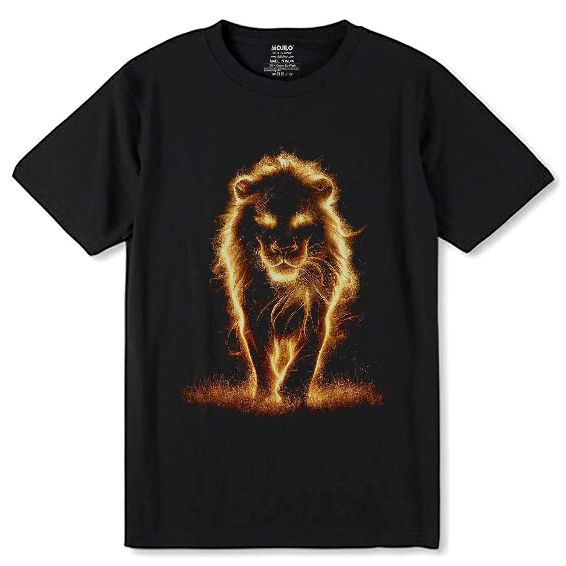 Lion King - Unisex Round Neck Regular Fit 100% Combed Cotton Half Sleeve T-Shirt - Mojilo Mart