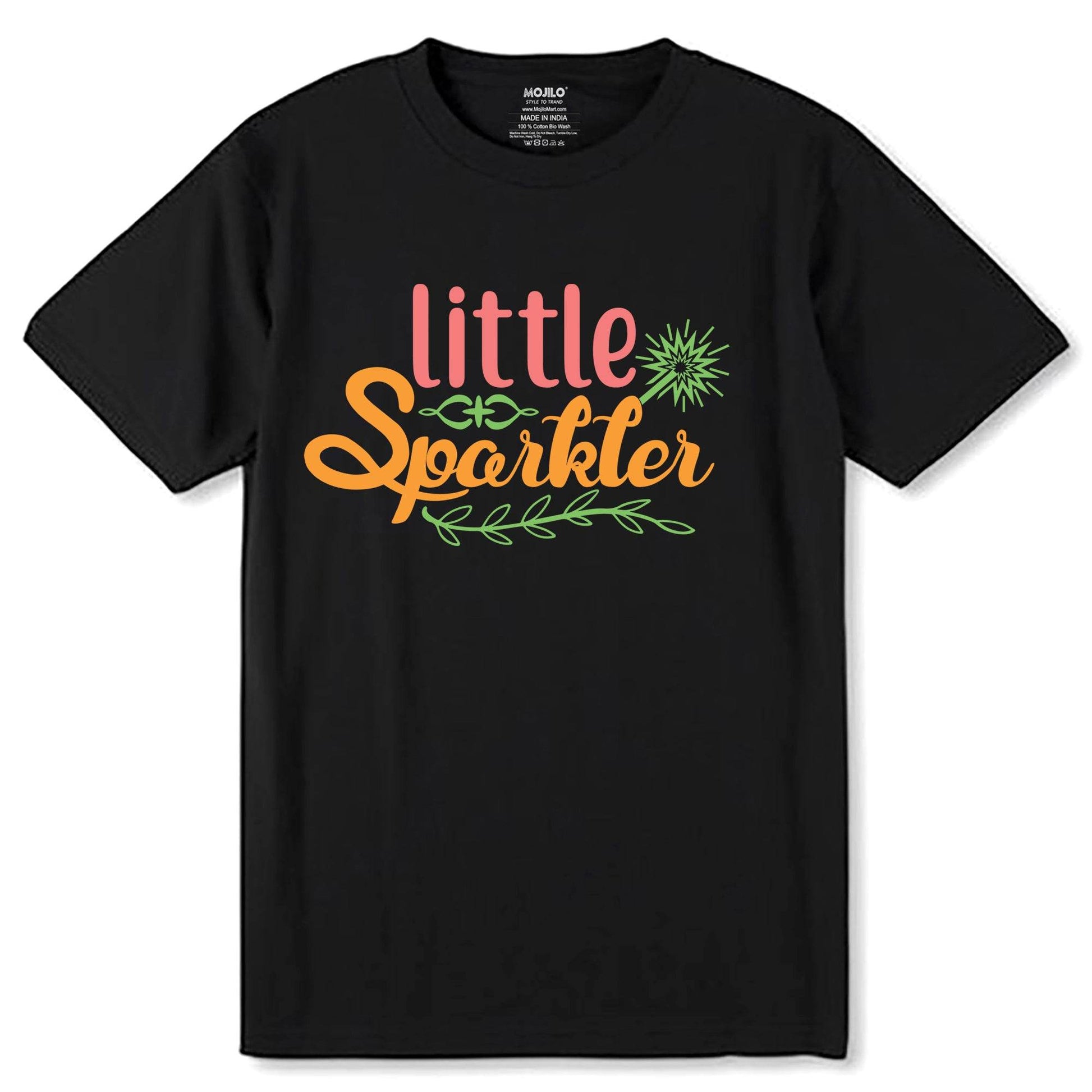Little Sprinkler - Unisex Round Neck Regular Fit 100% Combed Cotton Half Sleeve T-Shirt - Mojilo Mart