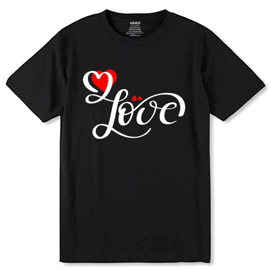 Love Encouraging Tee - Unisex Round Neck Regular Fit 100% Combed Cotton Half Sleeve T-Shirt - Mojilo Mart