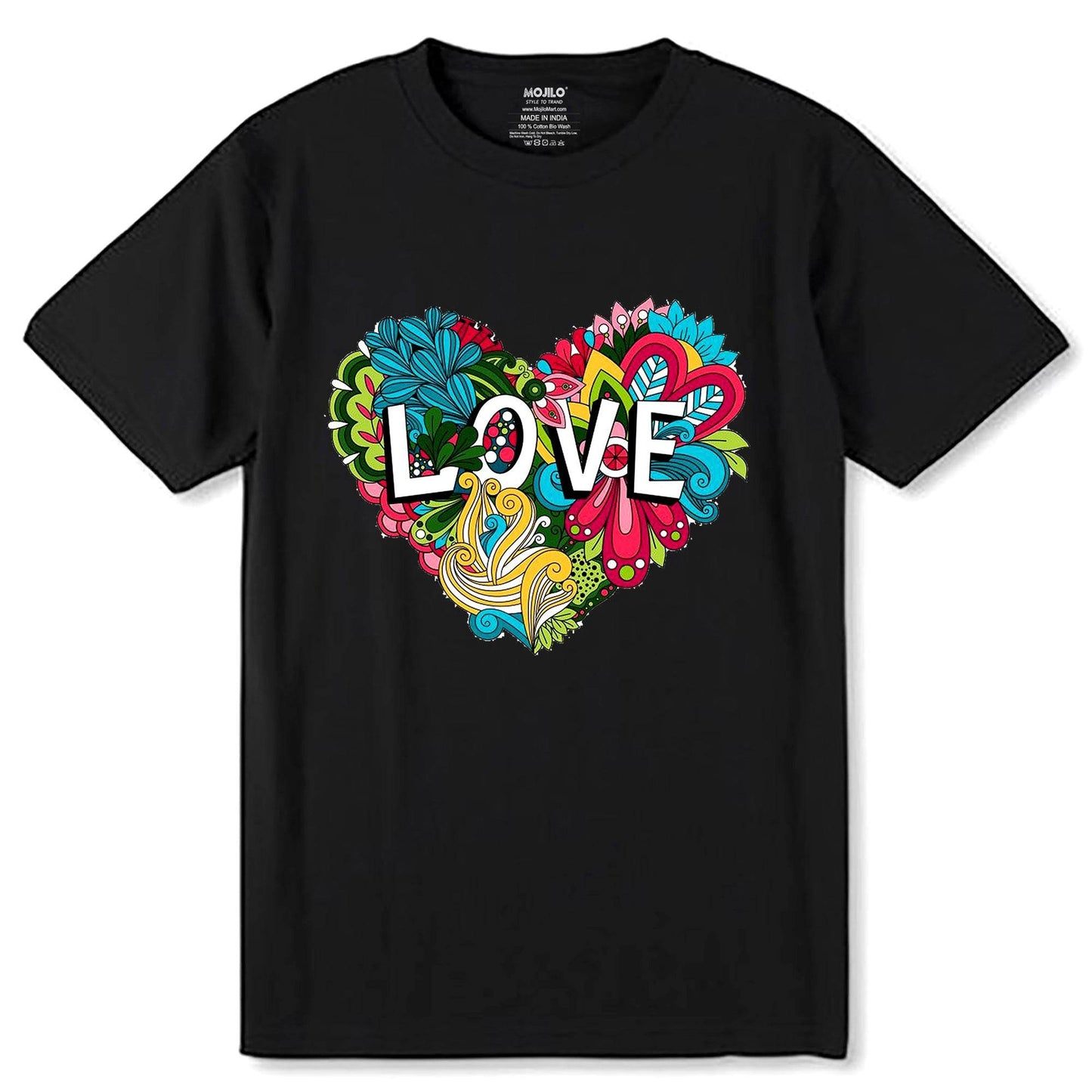 Love Matching Couple - Unisex Round Neck Regular Fit 100% Combed Cotton Half Sleeve T-Shirt - Mojilo Mart