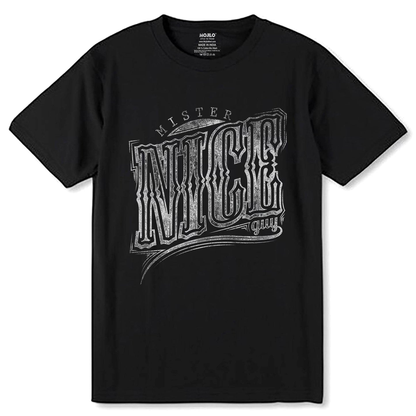 MISTER NICE GUY - Unisex Round Neck Regular Fit 100% Combed Cotton Half Sleeve T-Shirt - Mojilo Mart