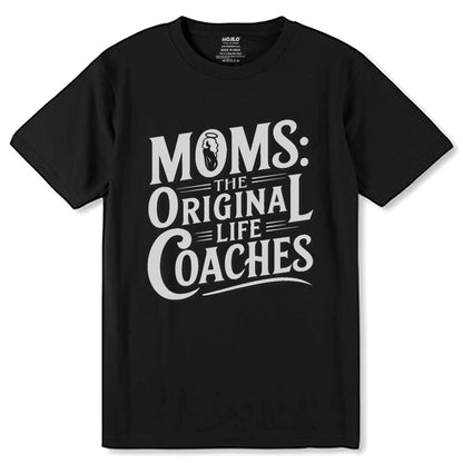 MOMS THE ORIGINAL COACHES - Unisex Round Neck Regular Fit 100% Combed Cotton Half Sleeve T-Shirt - Mojilo Mart
