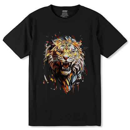 Majestic Tiger - Unisex Round Neck Regular Fit 100% Combed Cotton Half Sleeve T-Shirt - Mojilo Mart