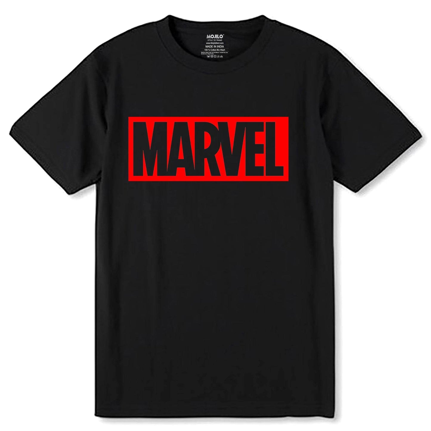Marvel - Unisex Round Neck Regular Fit 100% Combed Cotton Half Sleeve T-Shirt - Mojilo Mart