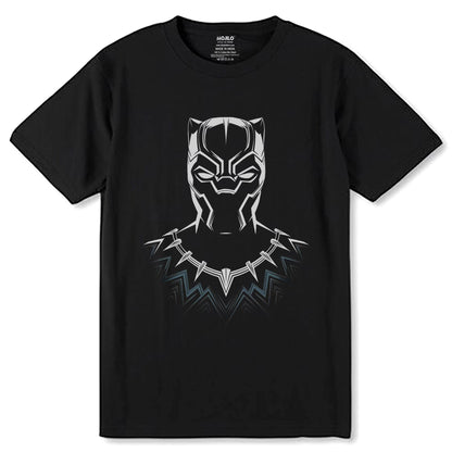 Marvel Black Panther Mask Wakanda superhero - Unisex Round Neck Regular Fit 100% Combed Cotton Half Sleeve T-Shirt - Mojilo Mart