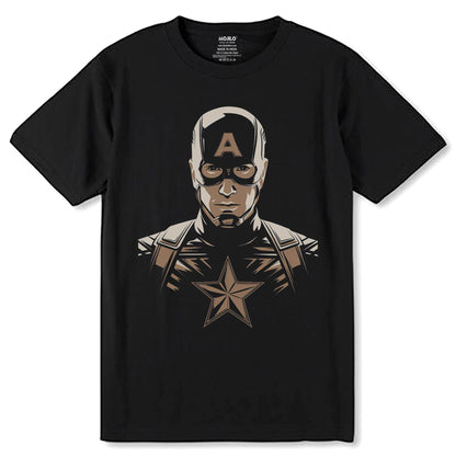 Marvel Captain America Clipart superhero - Unisex Round Neck Regular Fit 100% Combed Cotton Half Sleeve T-Shirt - Mojilo Mart