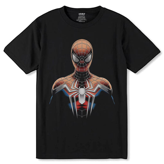 Marvel's Spider-Man - Unisex Round Neck Regular Fit 100% Combed Cotton Half Sleeve T-Shirt - Mojilo Mart