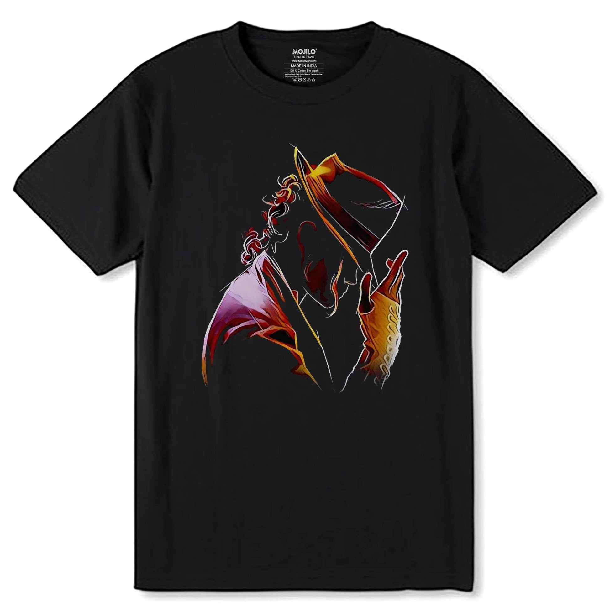 Michael Jackson Poster Singer Star - Unisex Round Neck Regular Fit 100% Combed Cotton Half Sleeve T-Shirt - Mojilo Mart