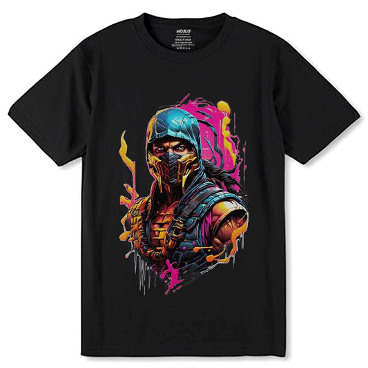 Mortal Kombat- Unisex Round Neck Regular Fit 100% Combed Cotton Half Sleeve T-Shirt - Mojilo Mart