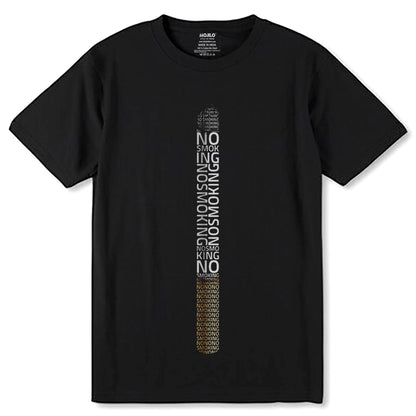 NO SMOKING - Unisex Round Neck Regular Fit 100% Combed Cotton Half Sleeve T-Shirt - Mojilo Mart