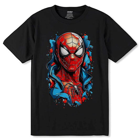 New Spider-Man - Unisex Round Neck Regular Fit 100% Combed Cotton Half Sleeve T-Shirt - Mojilo Mart