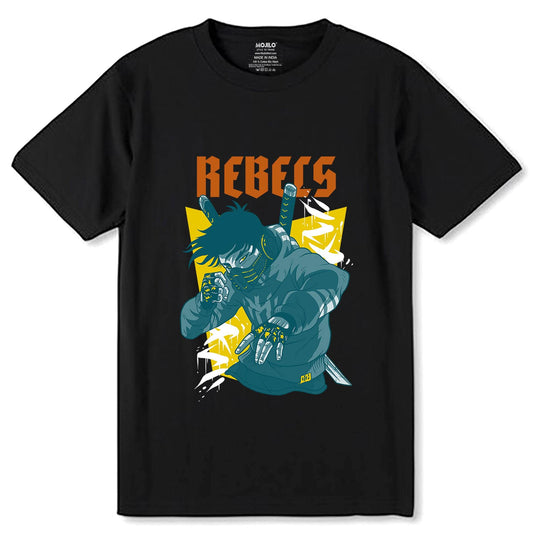 Ninjas for Japanese Support - Unisex Round Neck Regular Fit 100% Combed Cotton Half Sleeve T-Shirt - Mojilo Mart