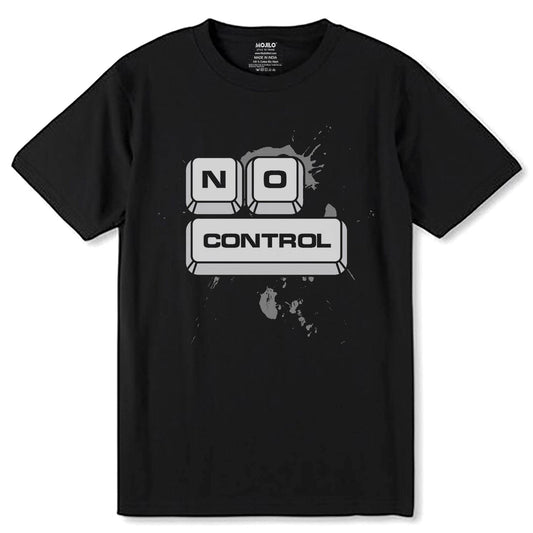 ON CONTROL - Unisex Round Neck Regular Fit 100% Combed Cotton Half Sleeve T-Shirt - Mojilo Mart