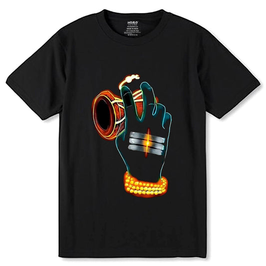 Om Namah Shivaya - Unisex Round Neck Regular Fit 100% Combed Cotton Half Sleeve T-Shirt - Mojilo Mart
