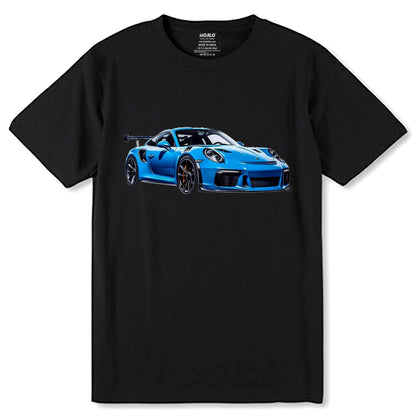 Porsche 911 GT3 Car - Unisex Round Neck Regular Fit 100% Combed Cotton Half Sleeve T-Shirt - Mojilo Mart