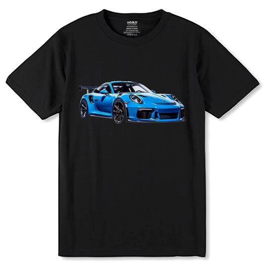 Porsche 911 GT3 Car - Unisex Round Neck Regular Fit 100% Combed Cotton Half Sleeve T-Shirt - Mojilo Mart