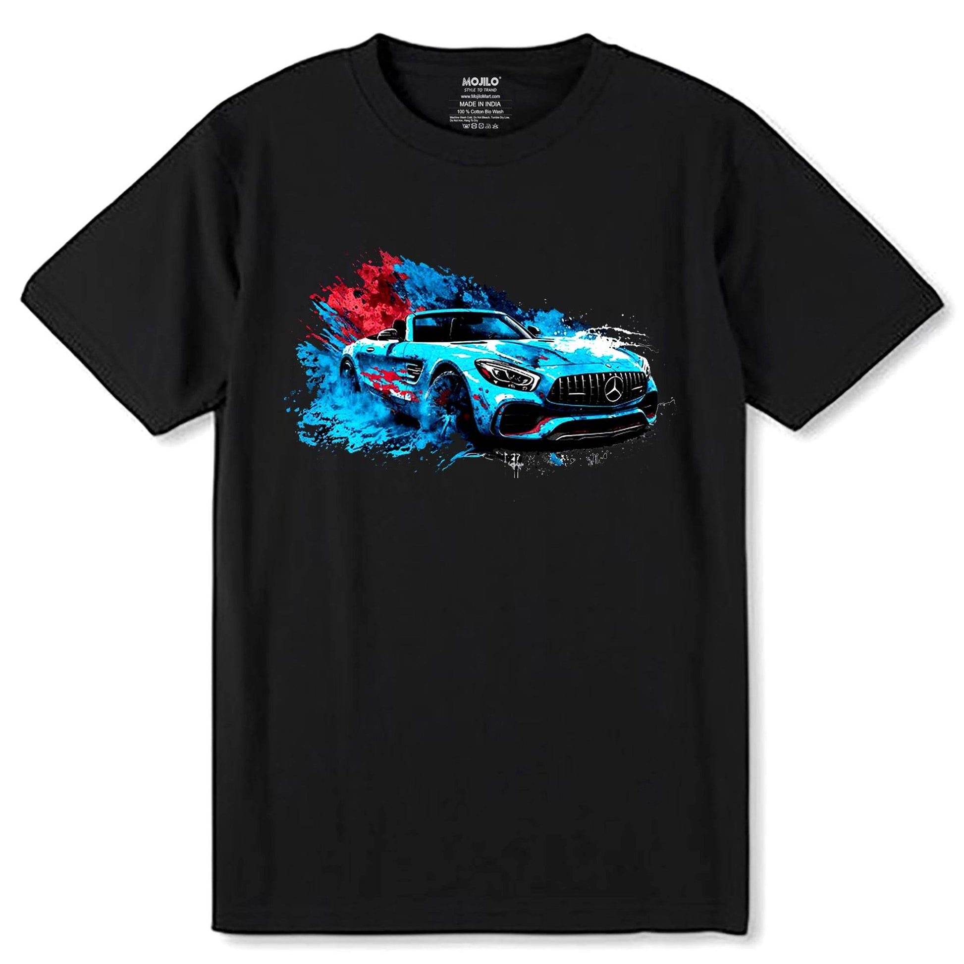 Racing Car GTA - Unisex Round Neck Regular Fit 100% Combed Cotton Half Sleeve T-Shirt - Mojilo Mart