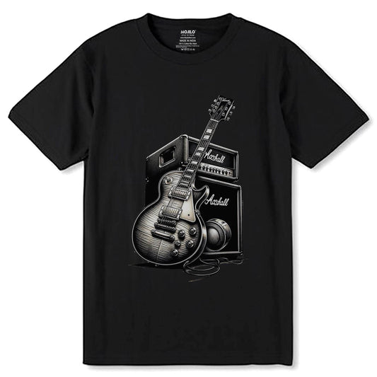 Records Nostalgia meets innovation in Retro - Unisex Round Neck Regular Fit 100% Combed Cotton Half Sleeve T-Shirt - Mojilo Mart