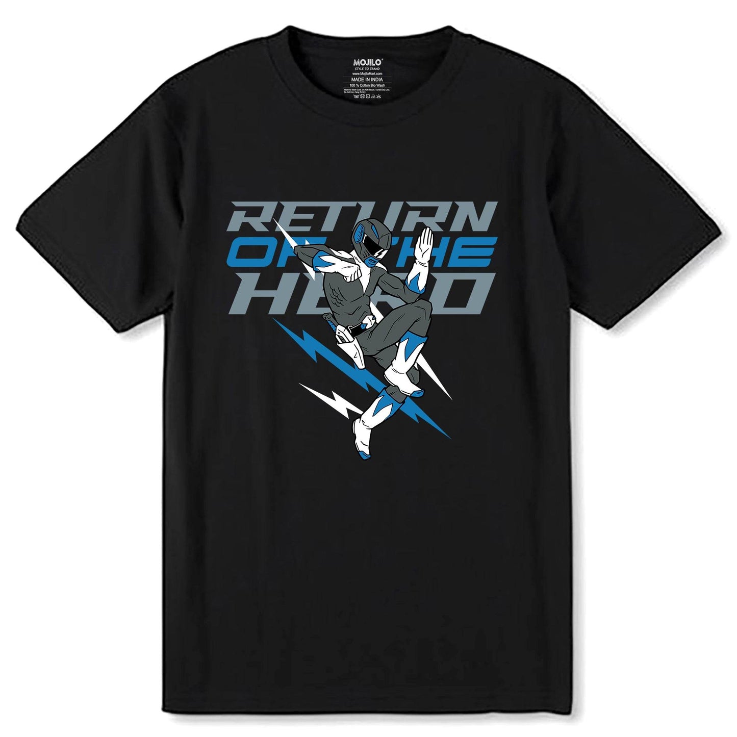 Return Of The Hero - Unisex Round Neck Regular Fit 100% Combed Cotton Half Sleeve T-Shirt - Mojilo Mart