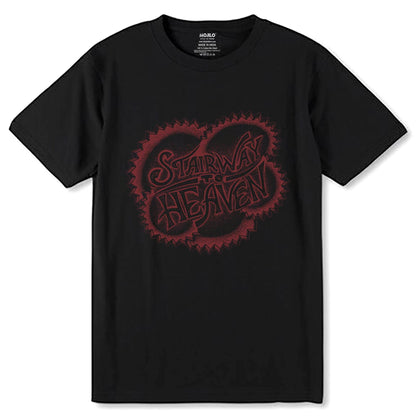 STAIRWAY HEAVEN - Unisex Round Neck Regular Fit 100% Combed Cotton Half Sleeve T-Shirt - Mojilo Mart