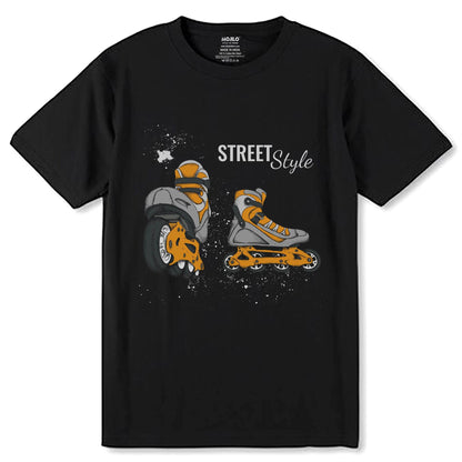 STREET Style Print - Unisex Round Neck Regular Fit 100% Combed Cotton Half Sleeve T-Shirt - Mojilo Mart