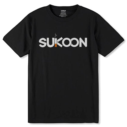 SUKOON - Unisex Round Neck Regular Fit 100% Combed Cotton Half Sleeve T-Shirt - Mojilo Mart