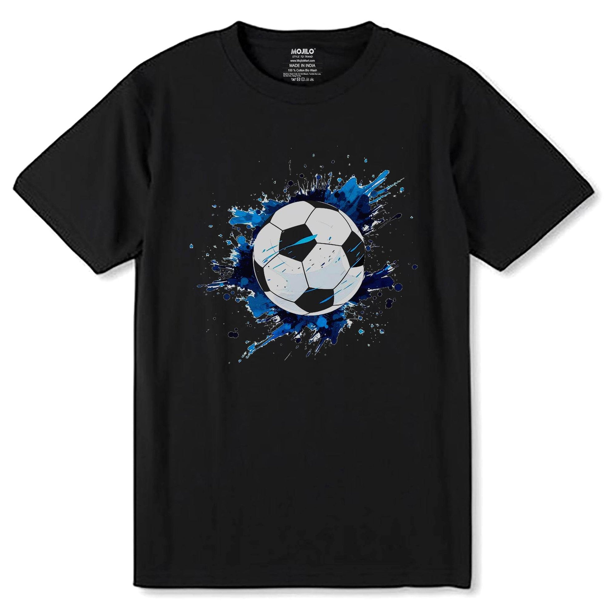 Soccer Ball Is A Sport Equipment - Unisex Round Neck Regular Fit 100% Combed Cotton Half Sleeve T-Shirt - Mojilo Mart