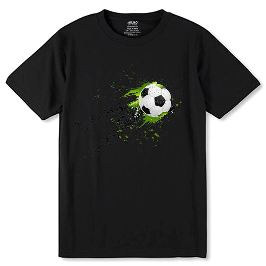 Soccer Lover Boys Girls Fans Soccer - Unisex Round Neck Regular Fit 100% Combed Cotton Half Sleeve T-Shirt - Mojilo Mart