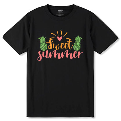 Sunshine Mixed With A Little Hurricane - Unisex Round Neck Regular Fit 100% Combed Cotton Half Sleeve T-Shirt - Mojilo Mart