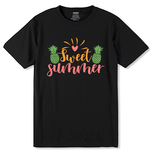 Sunshine Mixed With A Little Hurricane - Unisex Round Neck Regular Fit 100% Combed Cotton Half Sleeve T-Shirt - Mojilo Mart