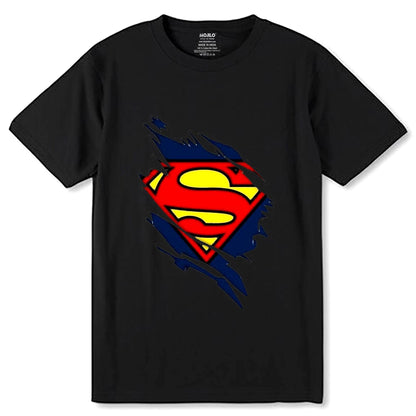 Superman Torn - Unisex Round Neck Regular Fit 100% Combed Cotton Half Sleeve T-Shirt - Mojilo Mart