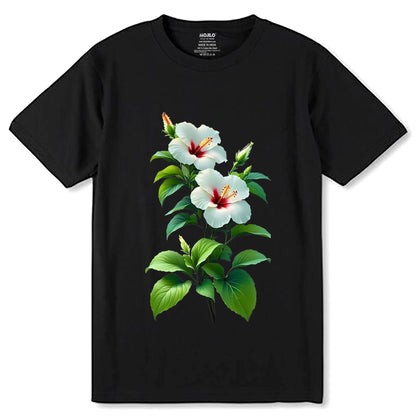 Swapo Floral Tee - Unisex Round Neck Regular Fit 100% Combed Cotton Half Sleeve T-Shirt - Mojilo Mart